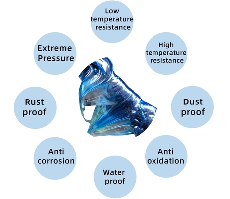 Grease de Lítio Azul e Branco O Ultra Lubre 4X para Controle de Ferrugem em Condições Duras